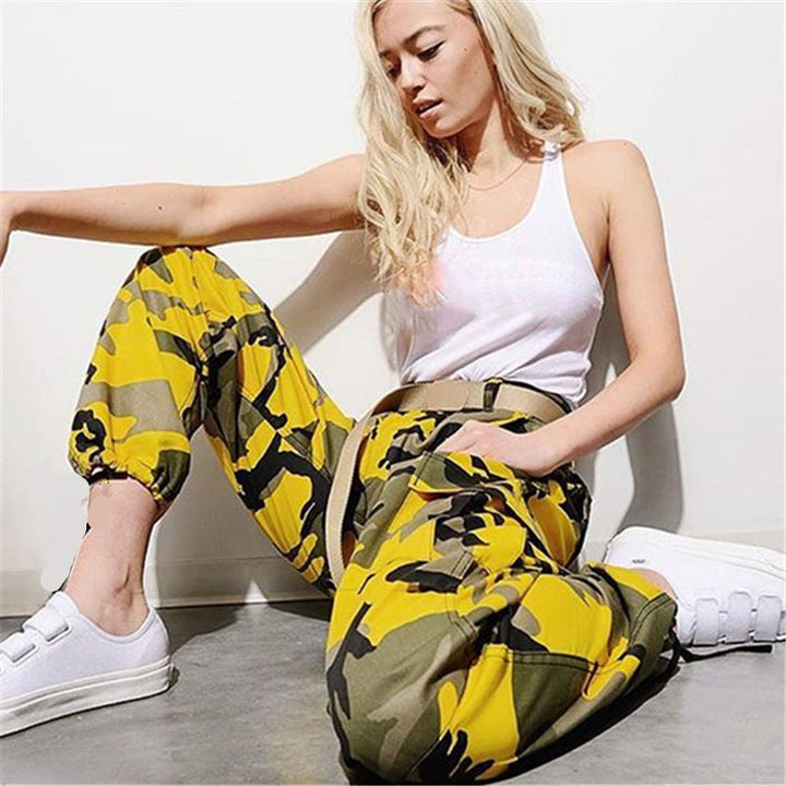 Maya | Edgy And Stylish Camouflage Cargo Pants