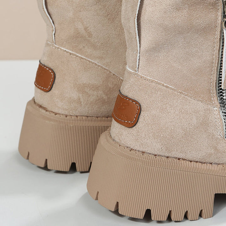 Nina | Comodi stivaletti in suede invernali senza lacci