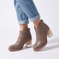 Alisha | Stylish and Comfortable Women's Embossed Ankle Boots