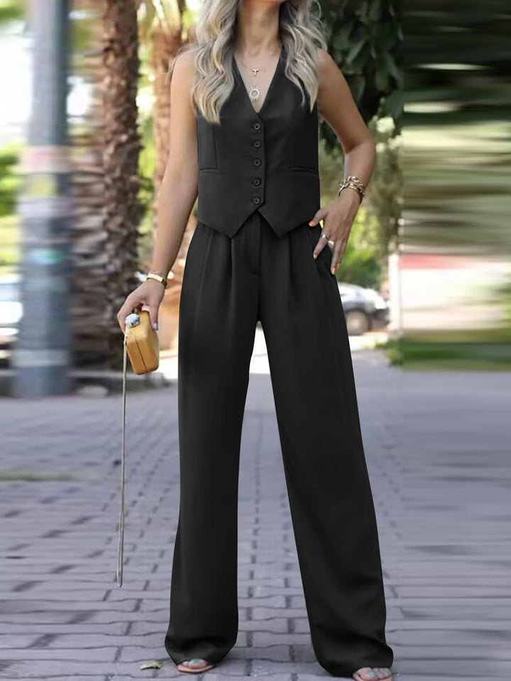 Sophia | Chic And Modern Two Piece Pantsuit Set