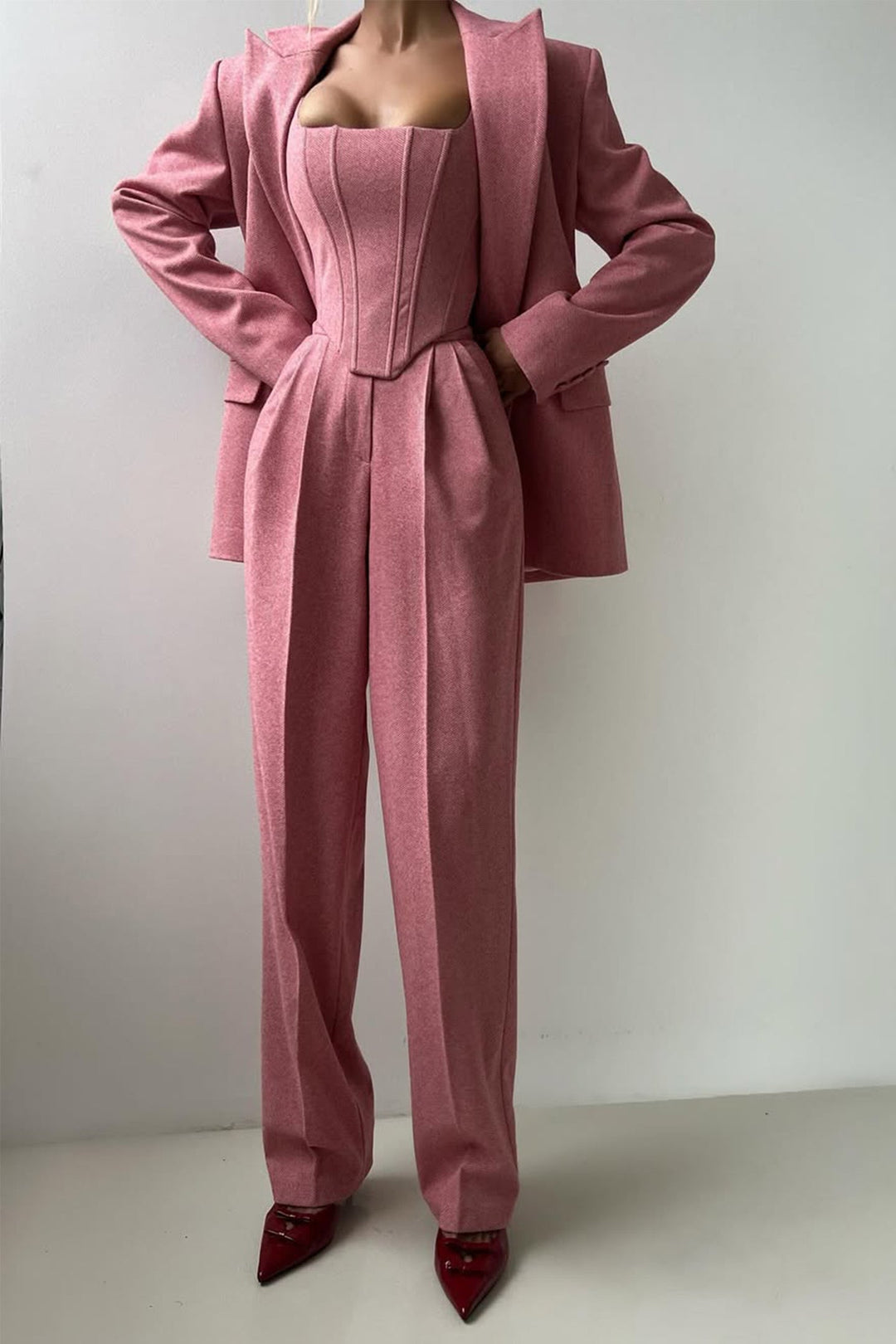 Seraphina | Sophisticated Three-Piece Blazer Set with Tailored Style