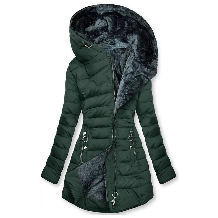 Nora | Long Waterproof Hooded Winter Jacket