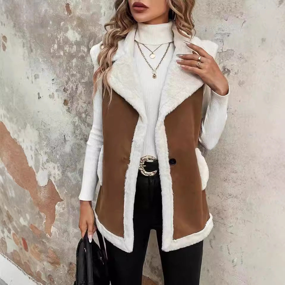 Clara | Elegant Lined Tailored Winter Vest