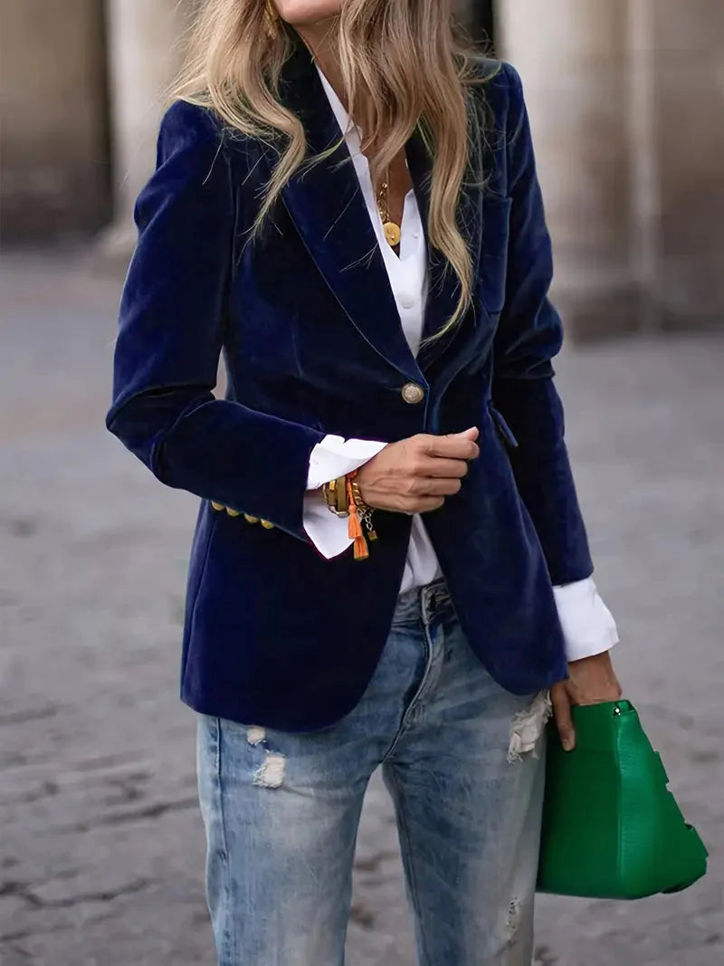 Camilla | Luxurious Plush Velvet Evening Blazer