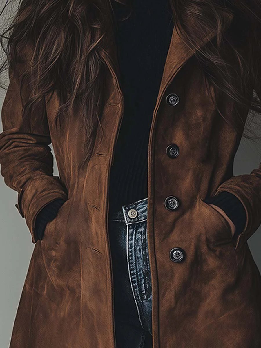 Katie | Sophisticated Longline Tailored Trench Coat