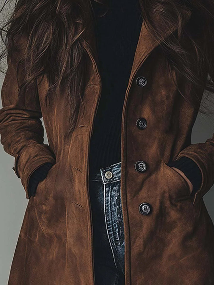 Katie | Sophisticated Longline Tailored Trench Coat