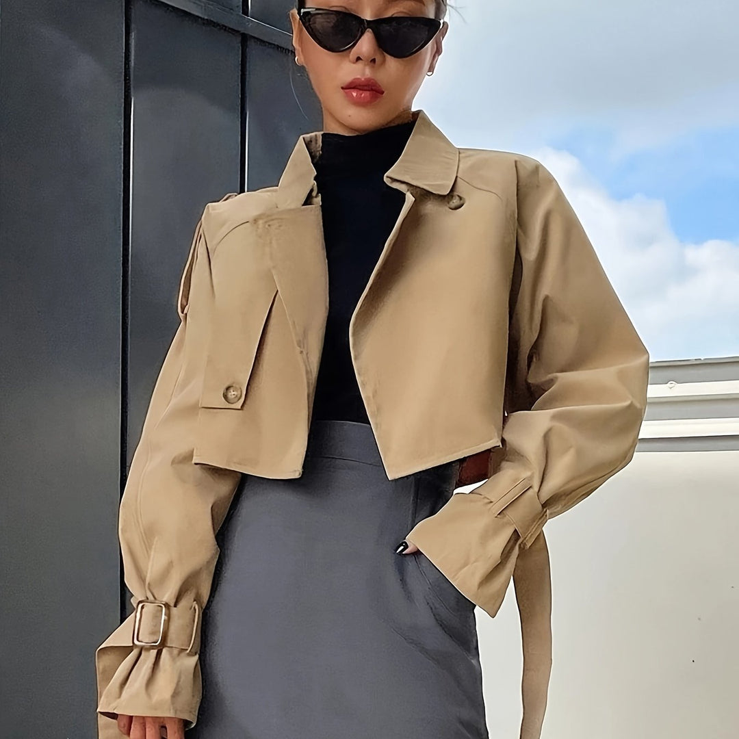 Zara | Stylish Short Crop Trench Coat