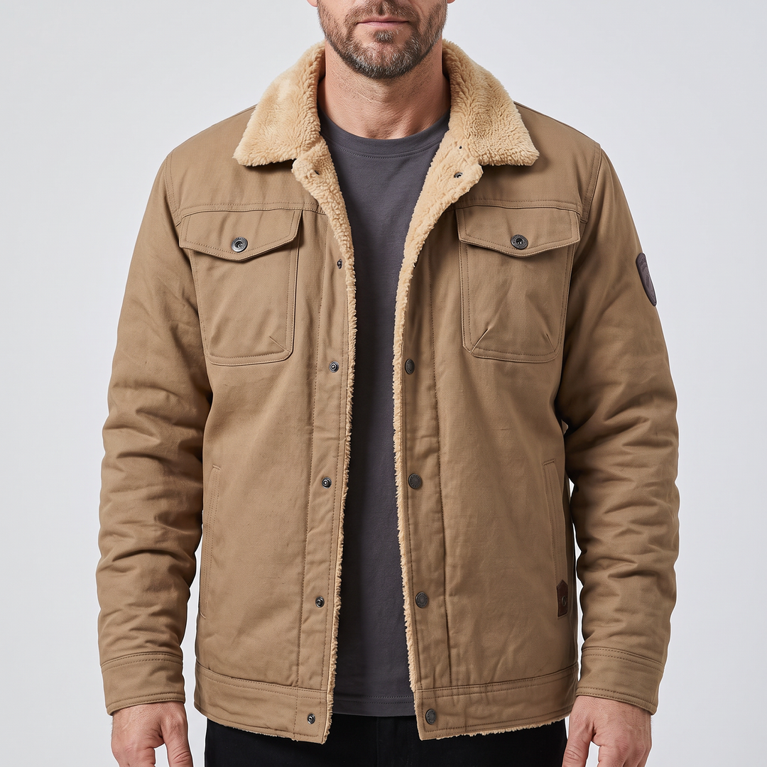 Kairo | Fleece Bomber Jacket – Rugged Comfort for Men