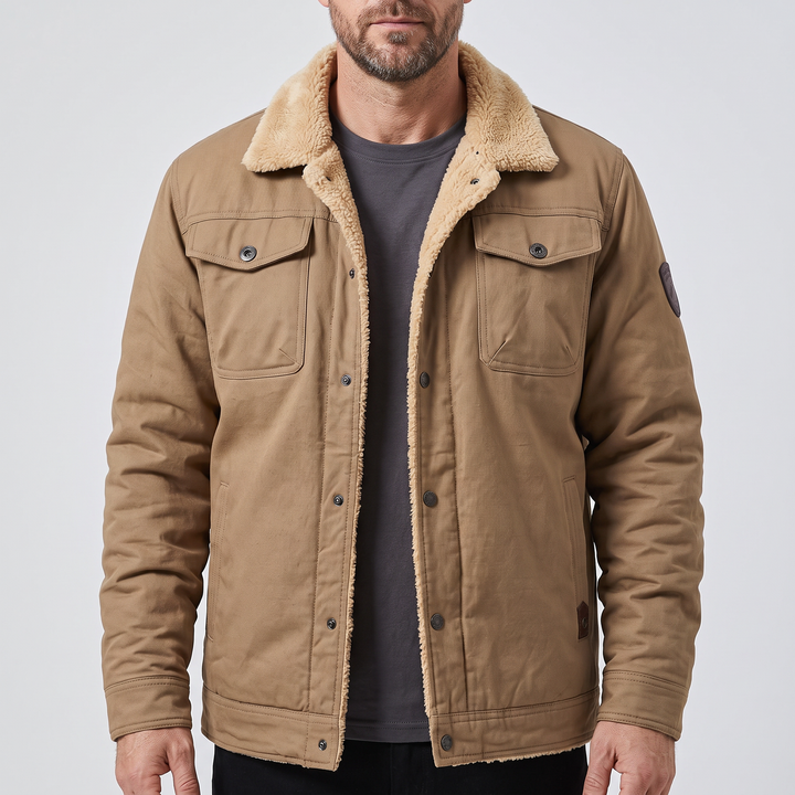 Kairo | Fleece Bomber Jacket – Rugged Comfort for Men