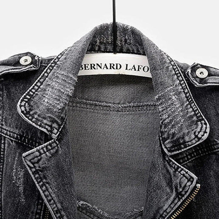 Liam | Edgy And Rugged Distressed Denim Vest