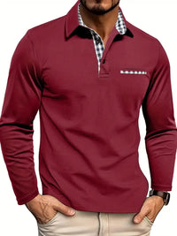 Samuel | Classic Long Sleeve Polo Shirt for Smart-Casual Style