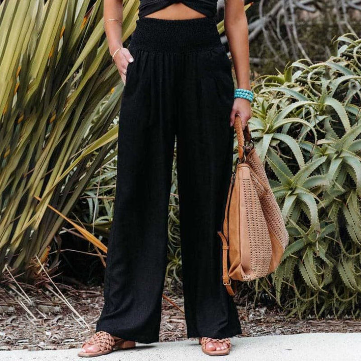 Clara | Breezy And Elegant Linen Wide Leg Pants