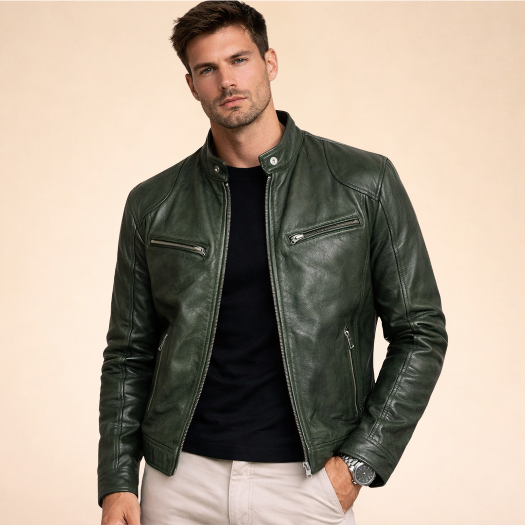 Eric| Stilvolle Lederjacke