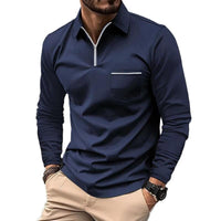 Dustin | Classic And Comfortable Long Sleeve Polo Shirt
