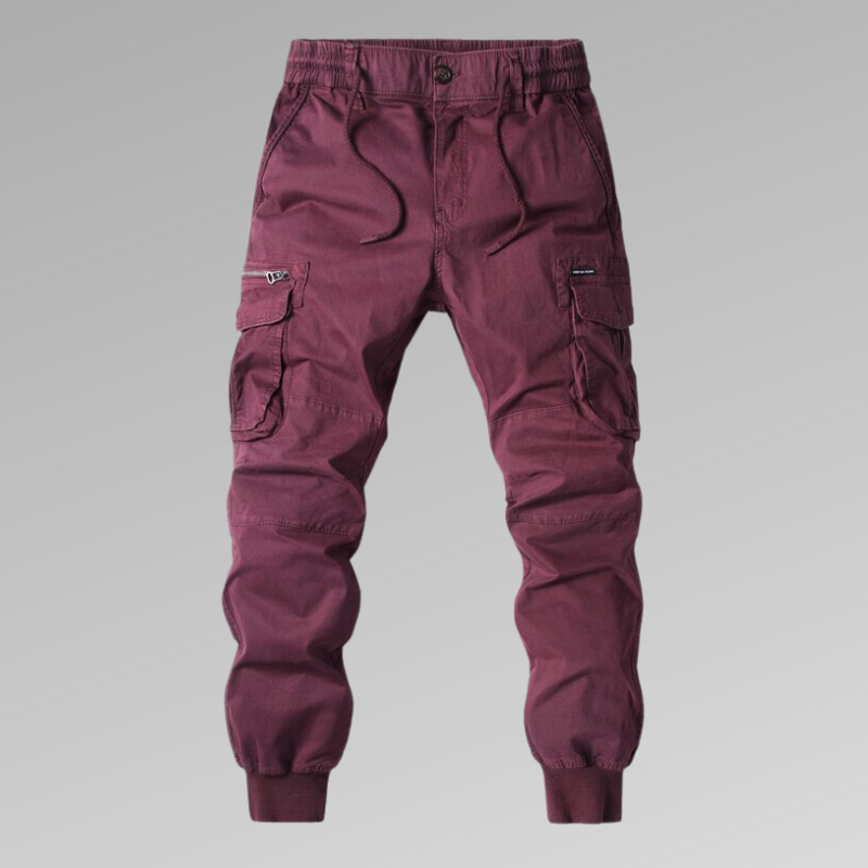 Caleb | Relaxed Fit Jogger Cargo Pants with Ribbed Cuffs