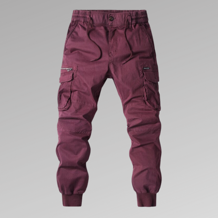 Caleb | Relaxed Fit Jogger Cargo Pants with Ribbed Cuffs