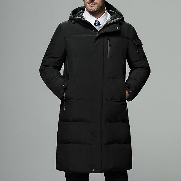 Wade | Longline Puffer Coat – Essential Warmth for Men