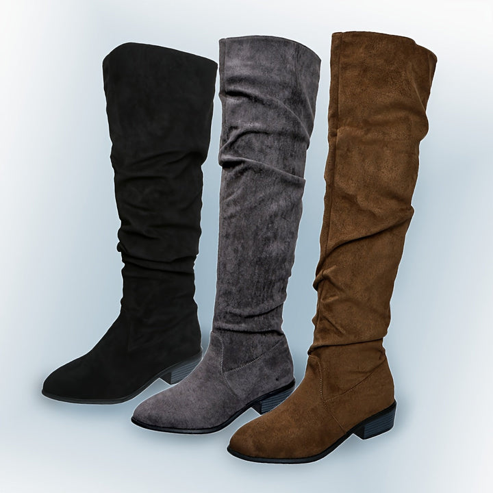 Natalia | Chic Slouchy Over The Knee High Boots