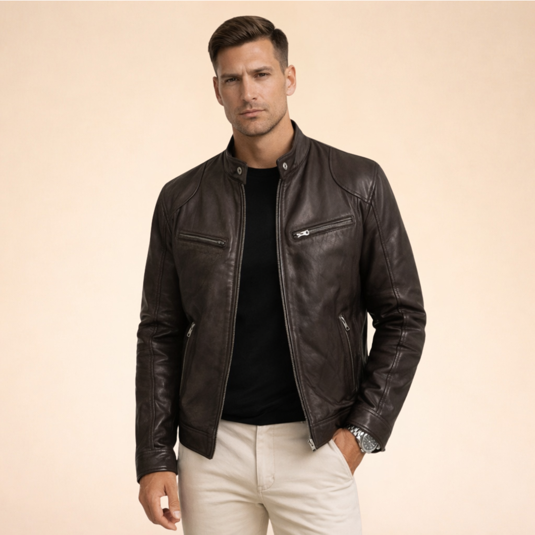 Eric| Stilvolle Lederjacke