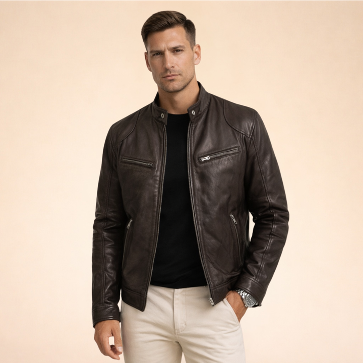 Eric| Stilvolle Lederjacke