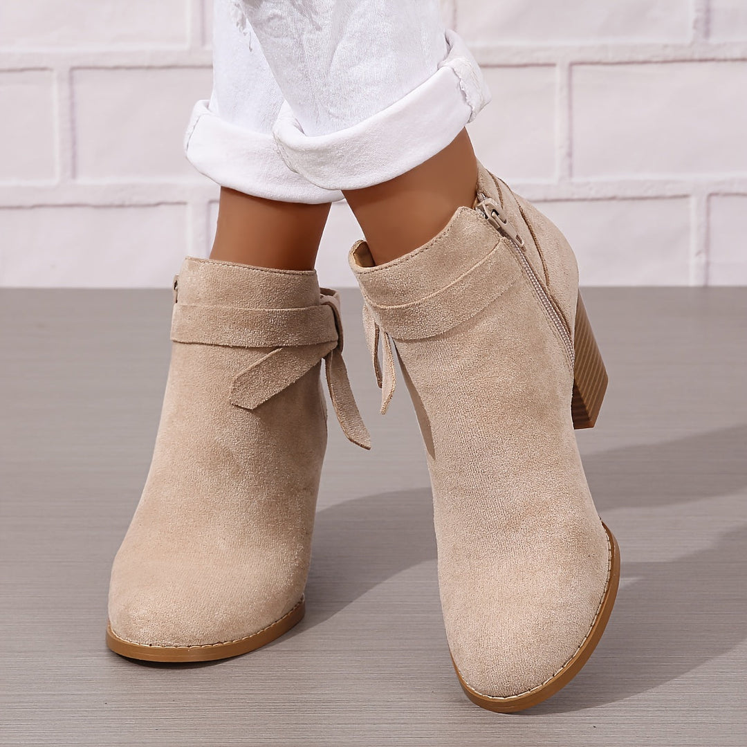 Jessica | Elegant And Stylish Ankle Boots With Block Heel