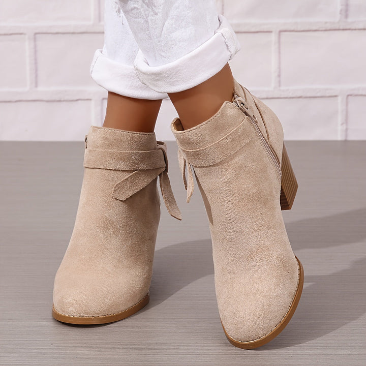 Jessica | Elegant And Stylish Ankle Boots With Block Heel
