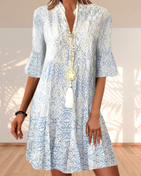 Aurora | Free-Spirited Boho Printed Tunic Dress