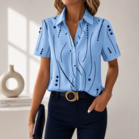 Daisy | Elegant And Versatile Abstract Print Blouse