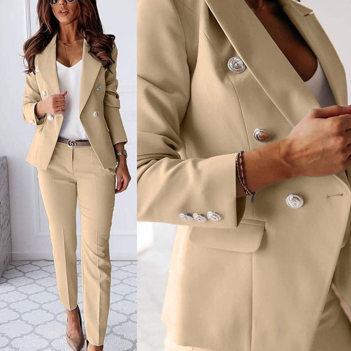 Vivienne | Elegant Double-Breasted Blazer and Trouser