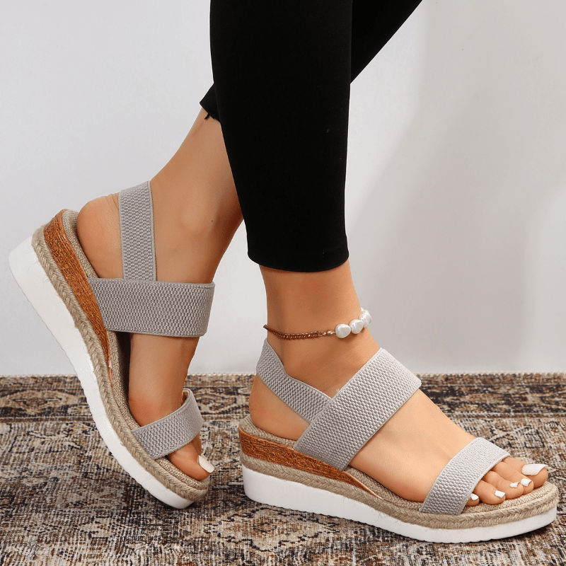 Emilia | Orthopedic Platform Sandals with Crisscross Straps