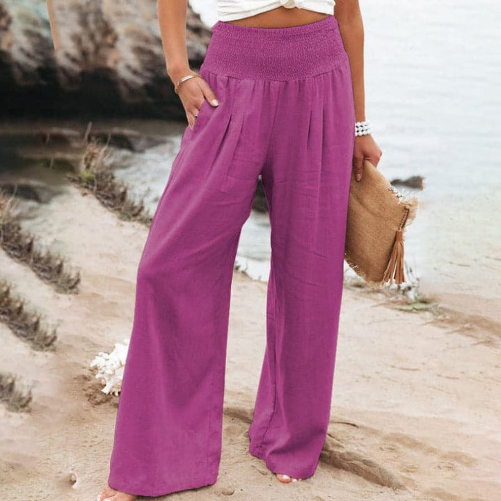 Clara | Breezy And Elegant Linen Wide Leg Pants