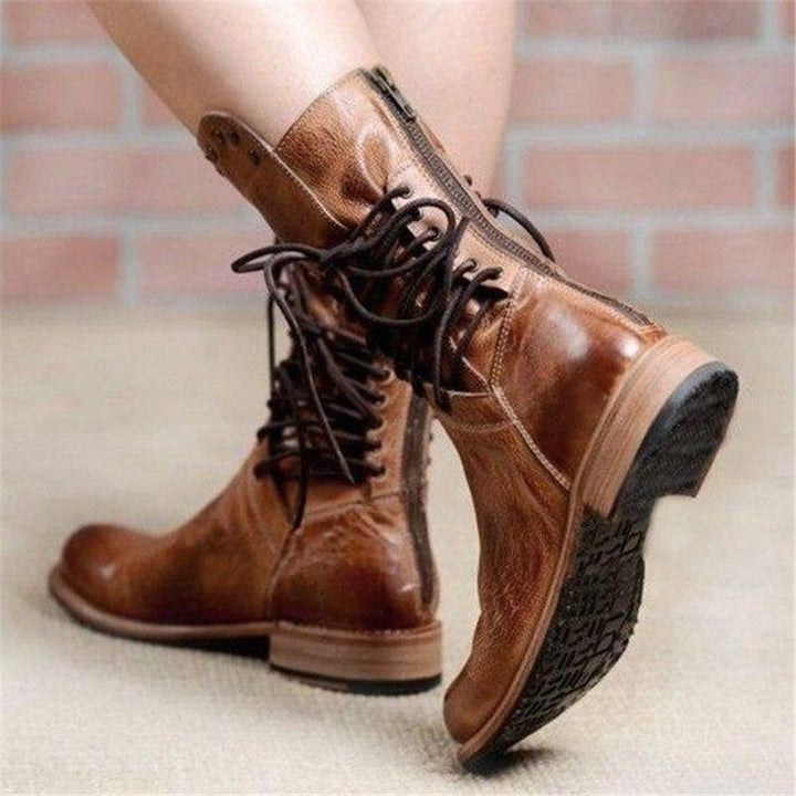 Avery | Western-Inspired Lace-Up Ankle Boots With Everyday Comfort