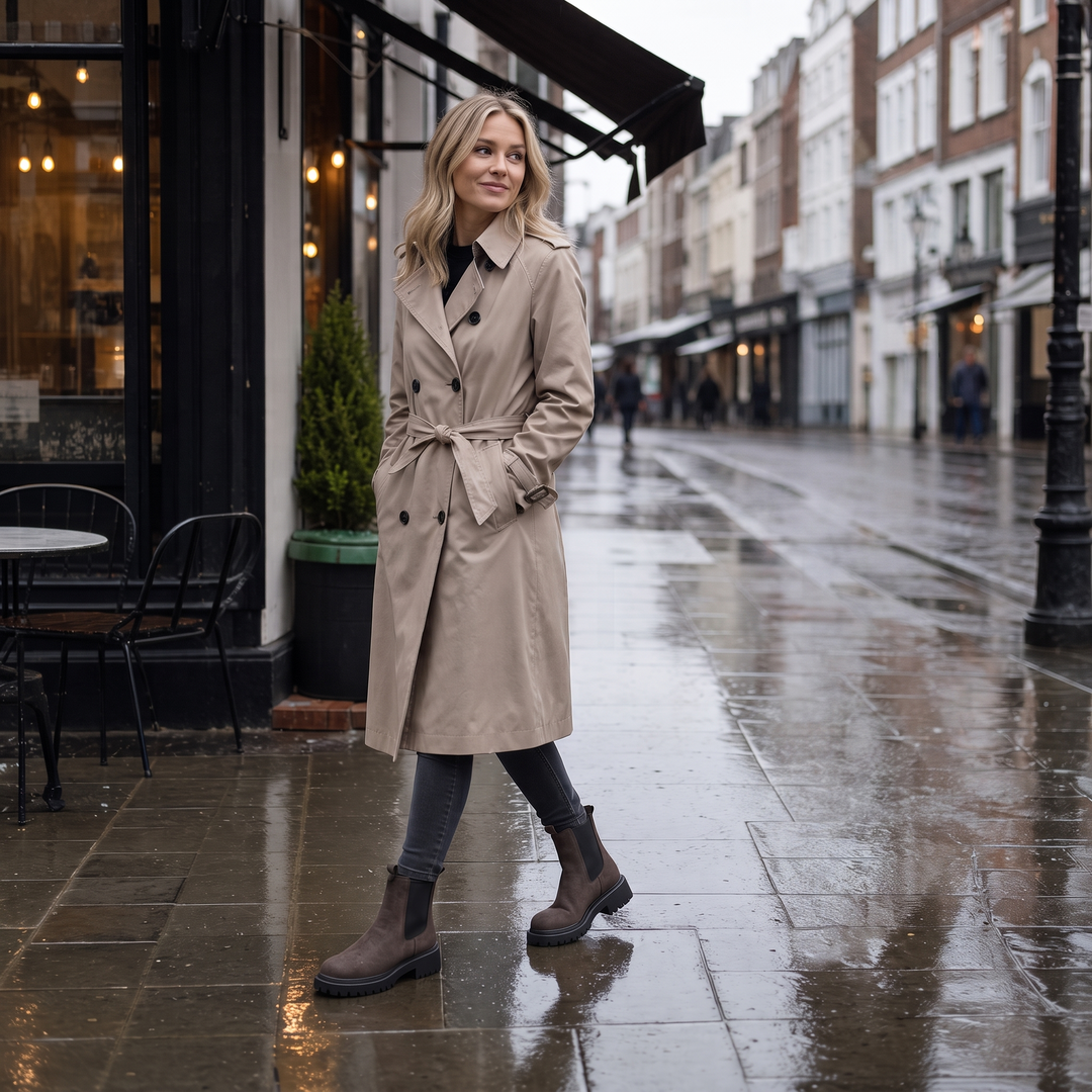 Traqora | Chelsea Boots – Wide-Fit Stretch-Panel Style