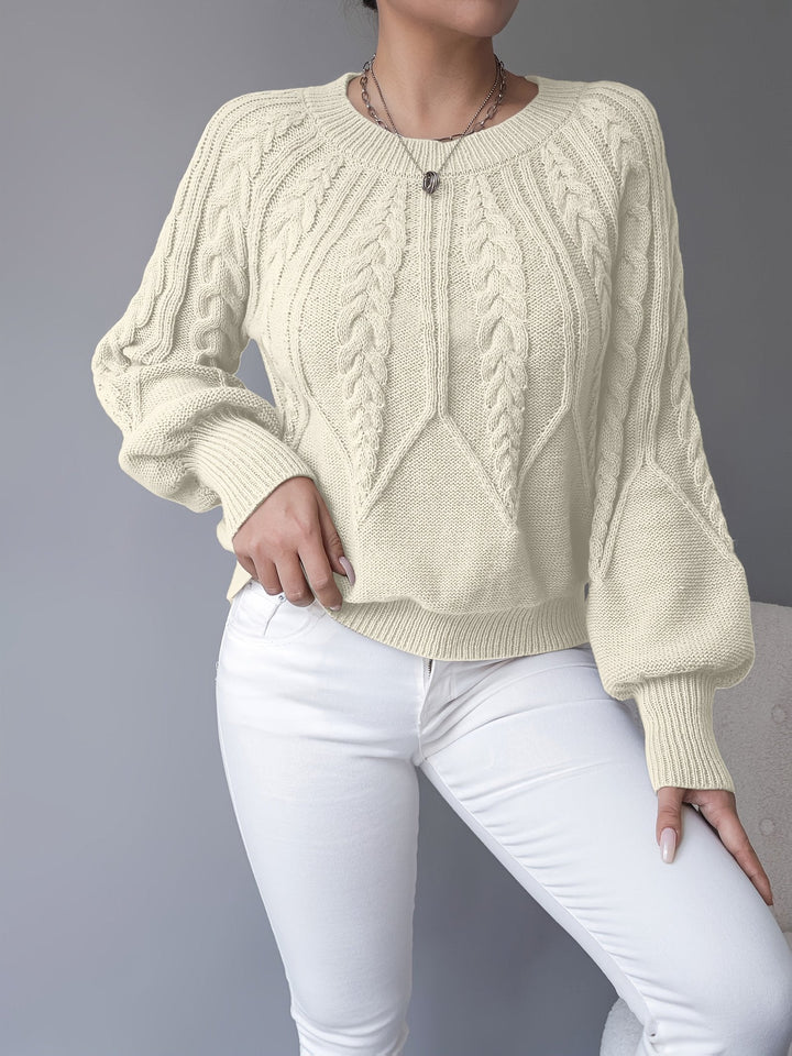 Ellis | Cable-Knit Sweater – Cozy Textured Style for Women