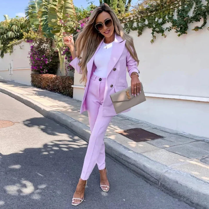 Amelia | Polished And Professional Blazer Two Piece Set