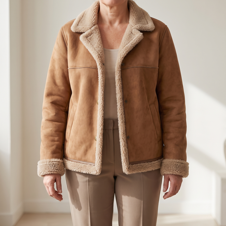Ruby | Shearling-Lined Jacket – Luxurious Warmth for Women