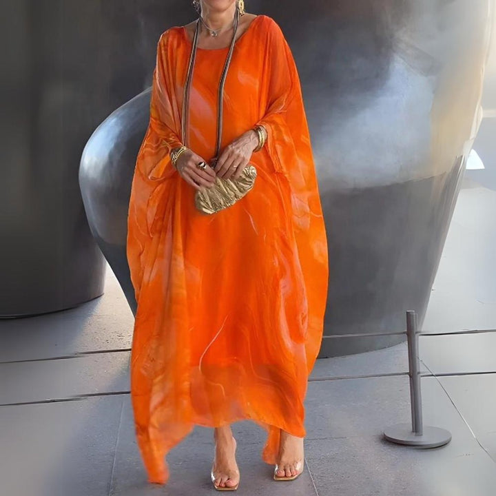 Luna | Oversized Long-Sleeved Flowing Maxi Dress