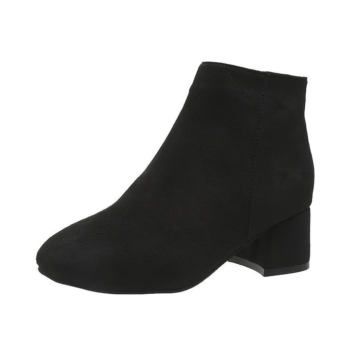 Adeline | Suede-Look Chelsea Ankle Boots with a Comfortable Low Heel