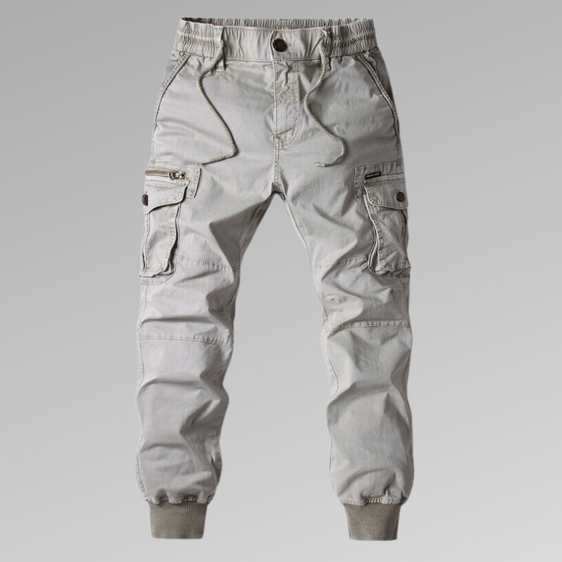 Caleb | Relaxed Fit Jogger Cargo Pants with Ribbed Cuffs