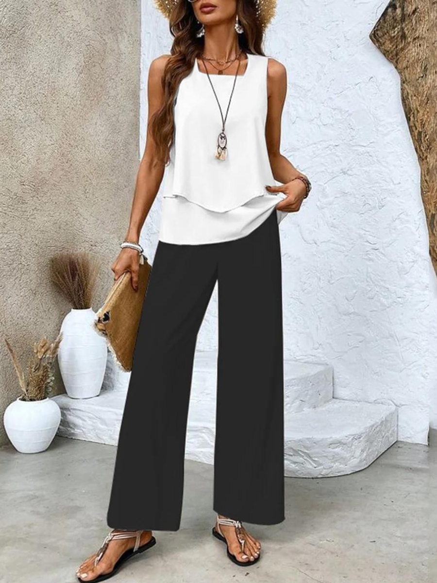Evelyn | Breezy And Elegant Summer Two Piece Set