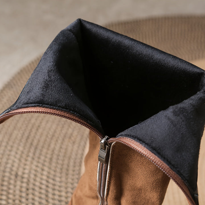 Isabelle | Elegant And Trendy Knee High Boots With Button