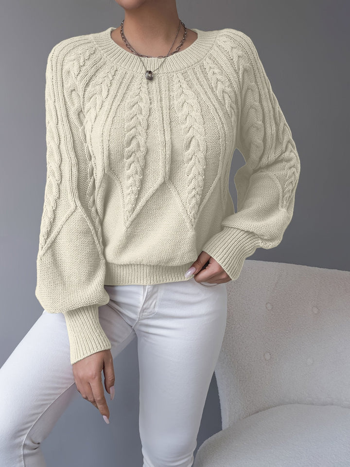 Ellis | Cable-Knit Sweater – Cozy Textured Style for Women