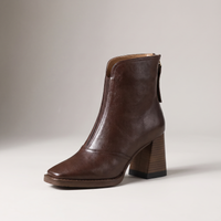 Audrey | Polished and Versatile Leather Ankle Boots