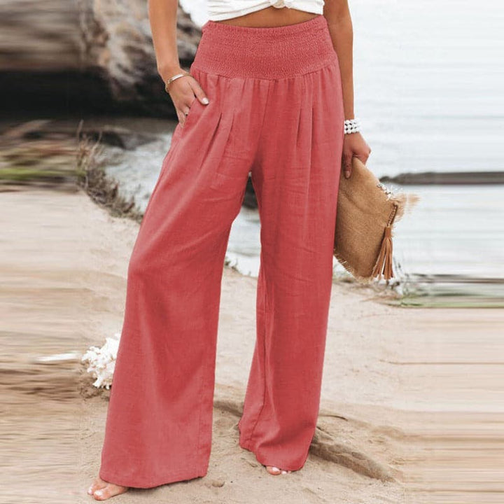 Clara | Breezy And Elegant Linen Wide Leg Pants