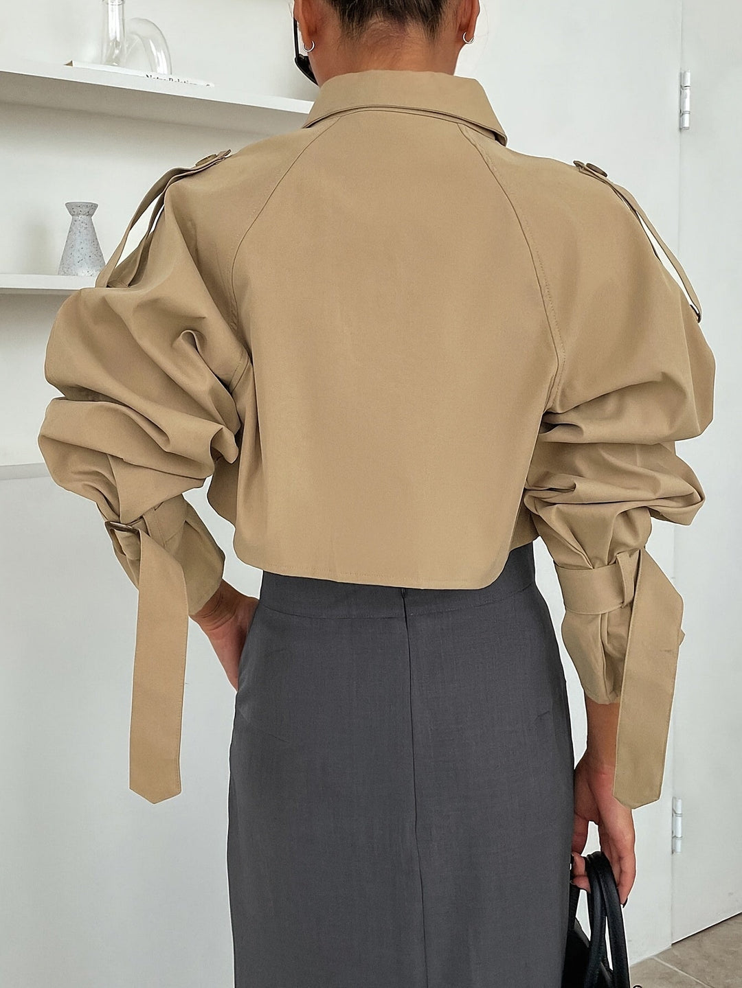 Zara | Stylish Short Crop Trench Coat