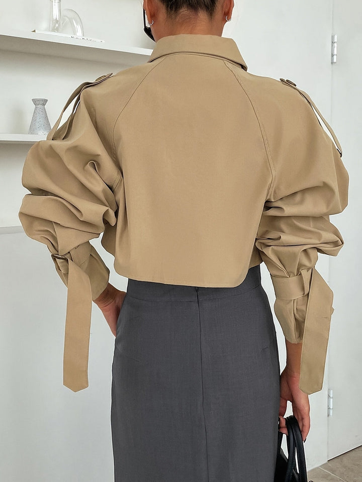 Zara | Stylish Short Crop Trench Coat