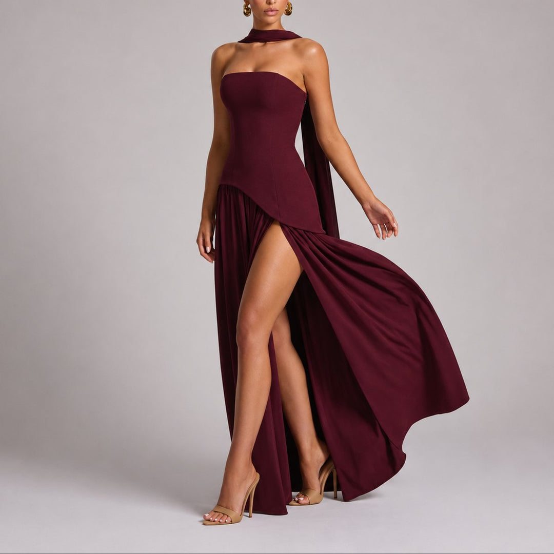Sophia | Abito lungo elegante e raffinato da matrimonio autunnale