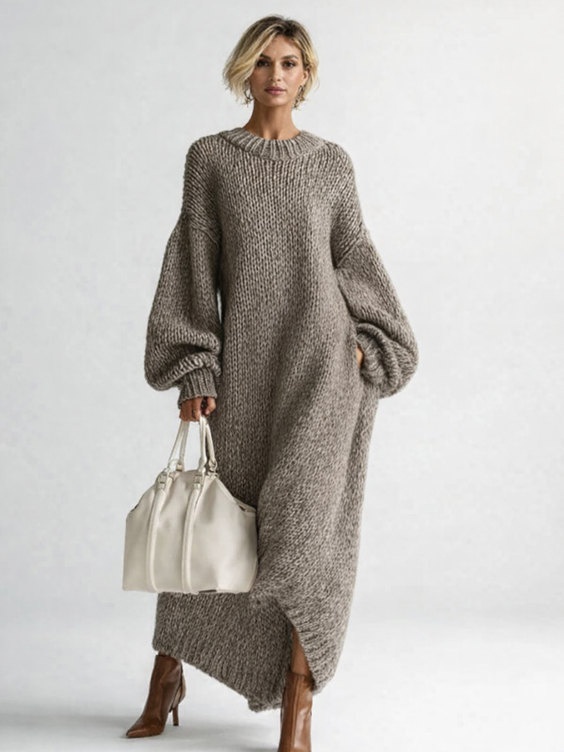 Chunky Knit Maxi Sweater Dress