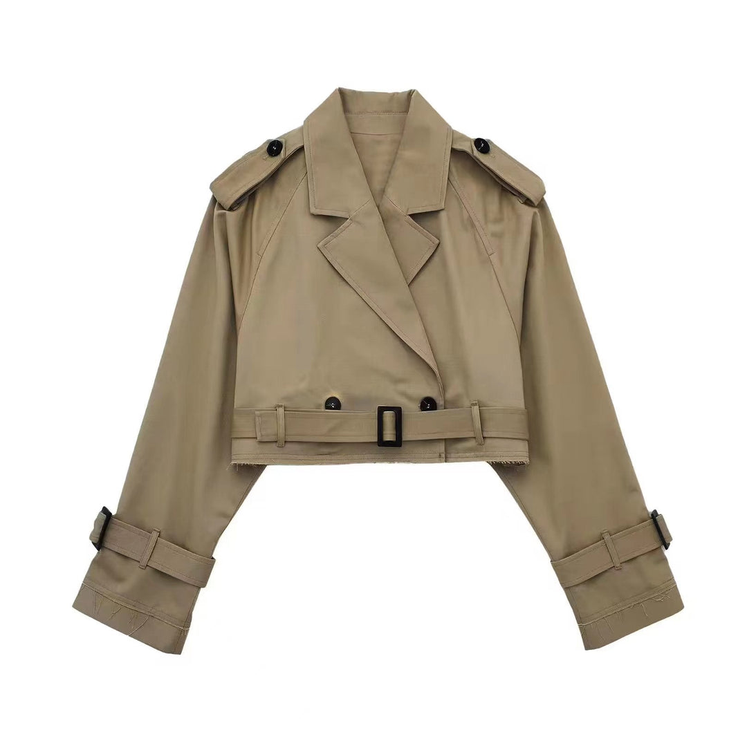 Keira | Trendy And Chic Tailored Short Trench Coat