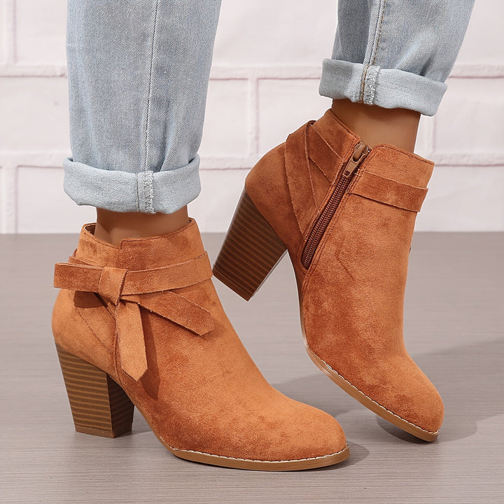 Jessica | Elegant And Stylish Ankle Boots With Block Heel